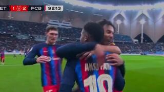 Golazo de Ansu Fati: 2-1 de Barcelona vs. Betis en tiempo extra por la Supercopa de España | VIDEO 