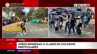 Así fue el regreso a clases en colegios particulares de Piura y Chiclayo | VIDEO