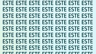 Encuentra la palabra ‘esta’ oculta entre los ‘este’ en solo 5 segundos