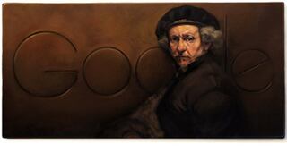 Pintor Rembrandt van Rijn fue recordado en un doodle de Google