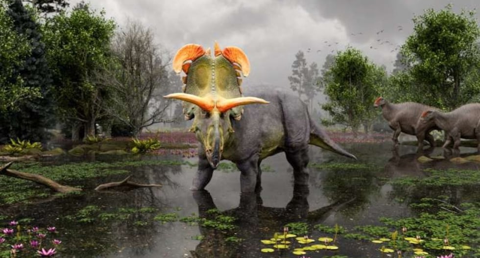 Newly discovered dinosaur species in the US has giant horns