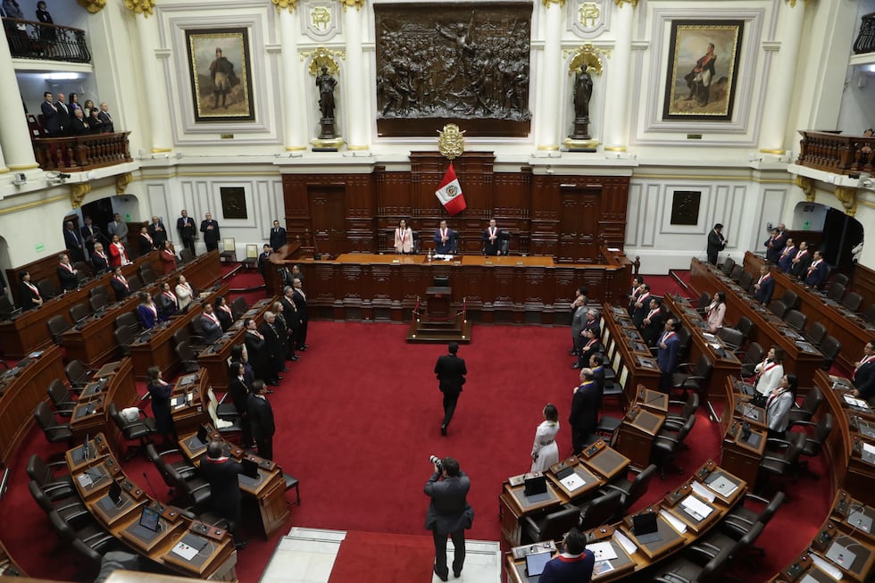 Solo las bancadas Bloque democrático Popular, Juntos por el Perú y Bancada Socialista votaron a favor de que se priorice la derogatoria de la ley 32108.
Foto: Alessandro Currarino / @photo.gec