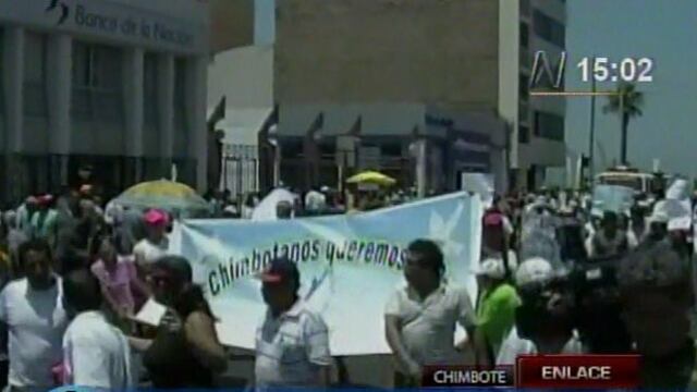 Chimbote: hija de Ezequiel Nolasco encabezó marcha