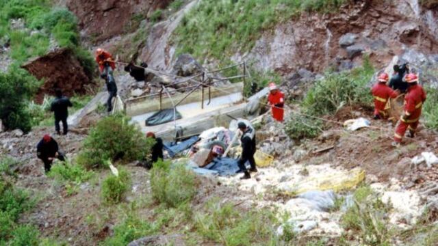Cusco: murieron 3 personas al volcarse camión que hacía transporte público