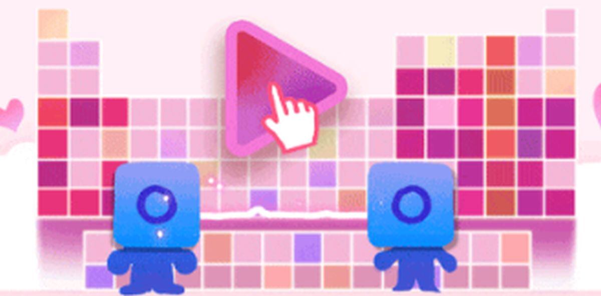 El 'Doodle' de Google por el Día de San Valentín | Captura de Google