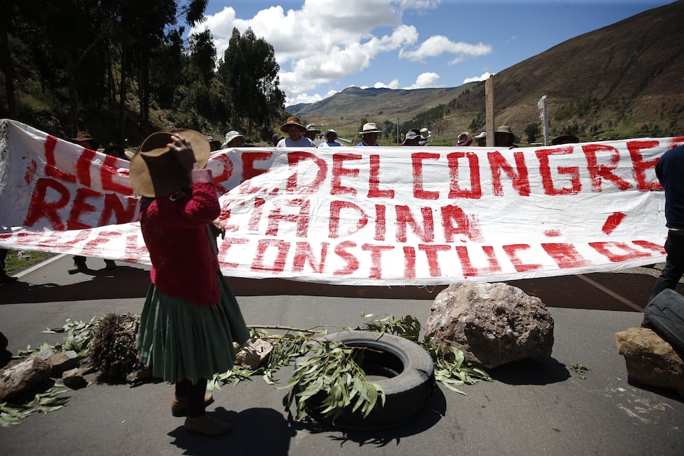 Las protestas en Puno comenzaron en diciembre del 2022. A inicios del 2023, cientos de puneños viajaron a Lima para manifestarse contra el Gobierno y el Congreso. (Hugo Curotto / Archivo)