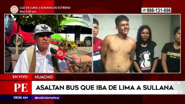 Huacho: capturan a 4 delincuentes tras asaltar bus que iba de Lima a Sullana | VIDEO