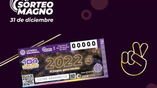 Lotería Nacional de Año Nuevo 2022, 31 de diciembre del 2021: resultados y premios del sorteo Magno
