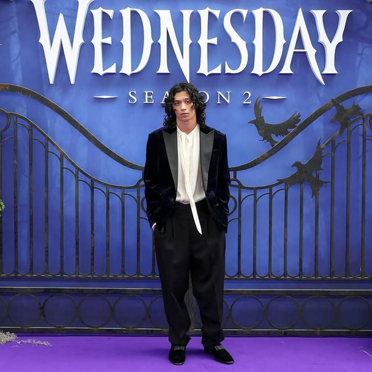 En la presentación de "Wednesday 2" (Foto: Noah B. Taylor / Instagram)