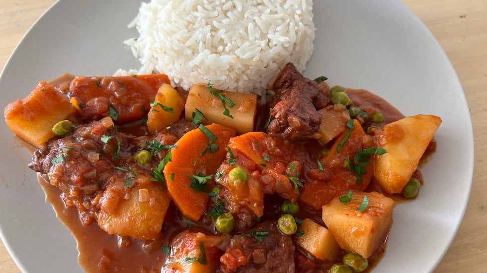 Estofado de seitan, una receta vegana deliciosa. (Foto: Alessandra Arce)