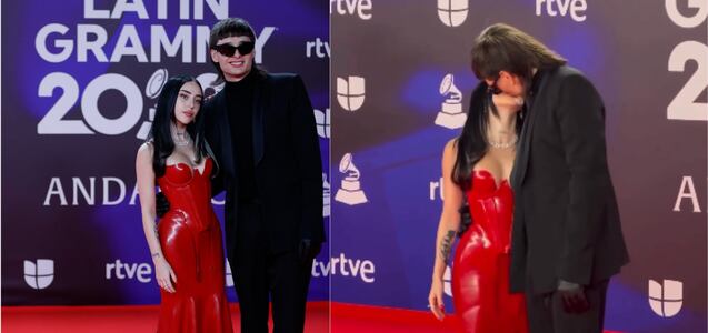 Peso Pluma y Nicki Nicole confirman relación en la alfombra roja de los Latin Grammy
