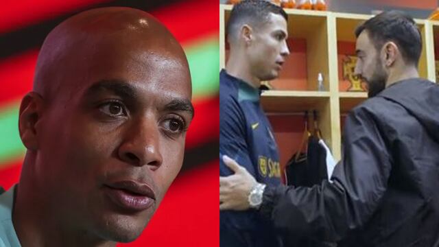 João Mário explicó el ‘frío’ saludo entre Ronaldo y Fernandes: “Fue una broma” 