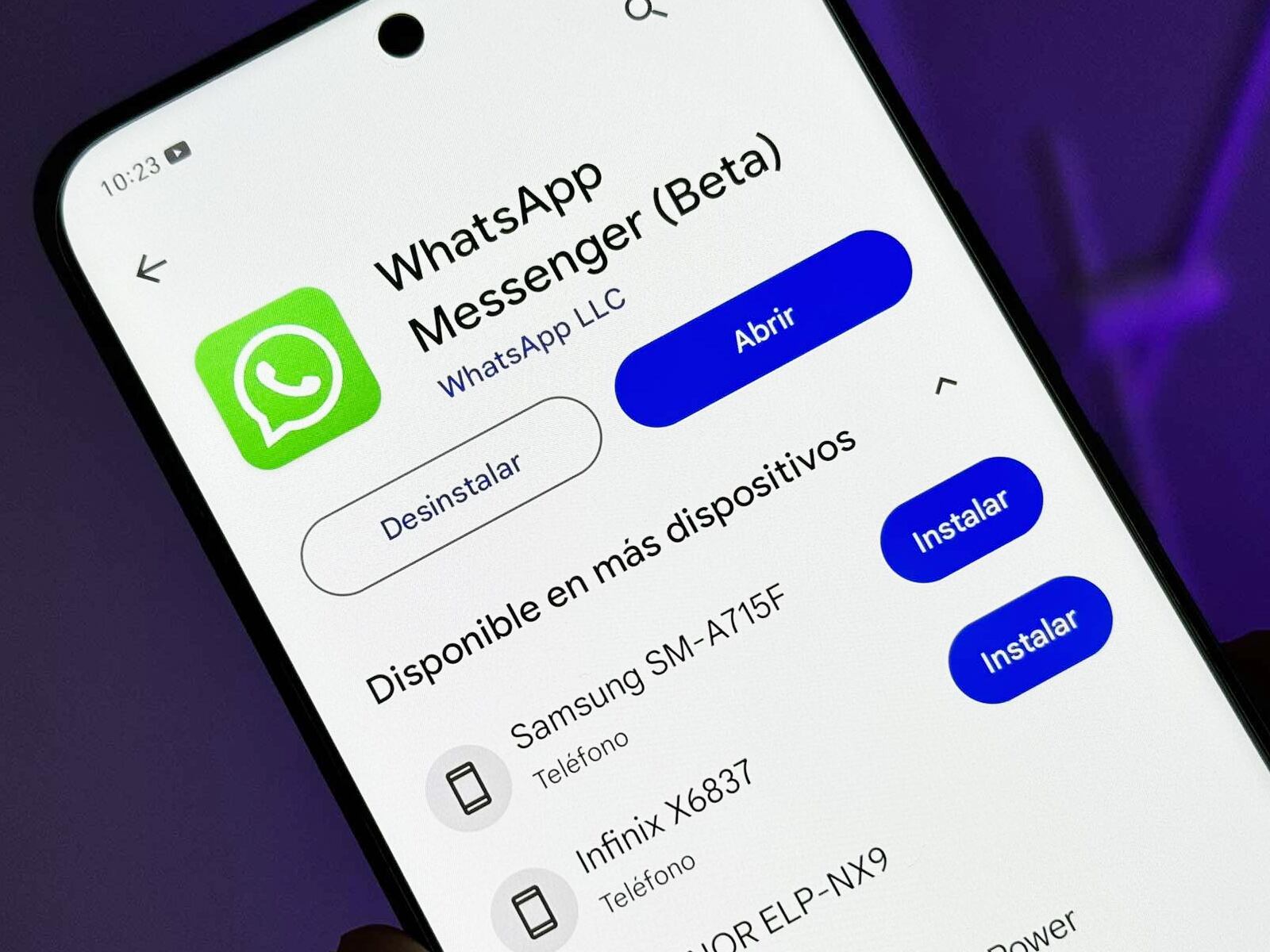 WHATSAPP | Chequea que cuentes con la versión beta de la app. (Foto: MAG - Rommel Yupanqui)