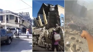 Los impactantes videos del caos y destrucción que dejó el terremoto en Haití