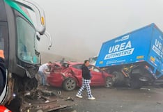 Variante Pasamayo: choque múltiple por neblina deja varios heridos