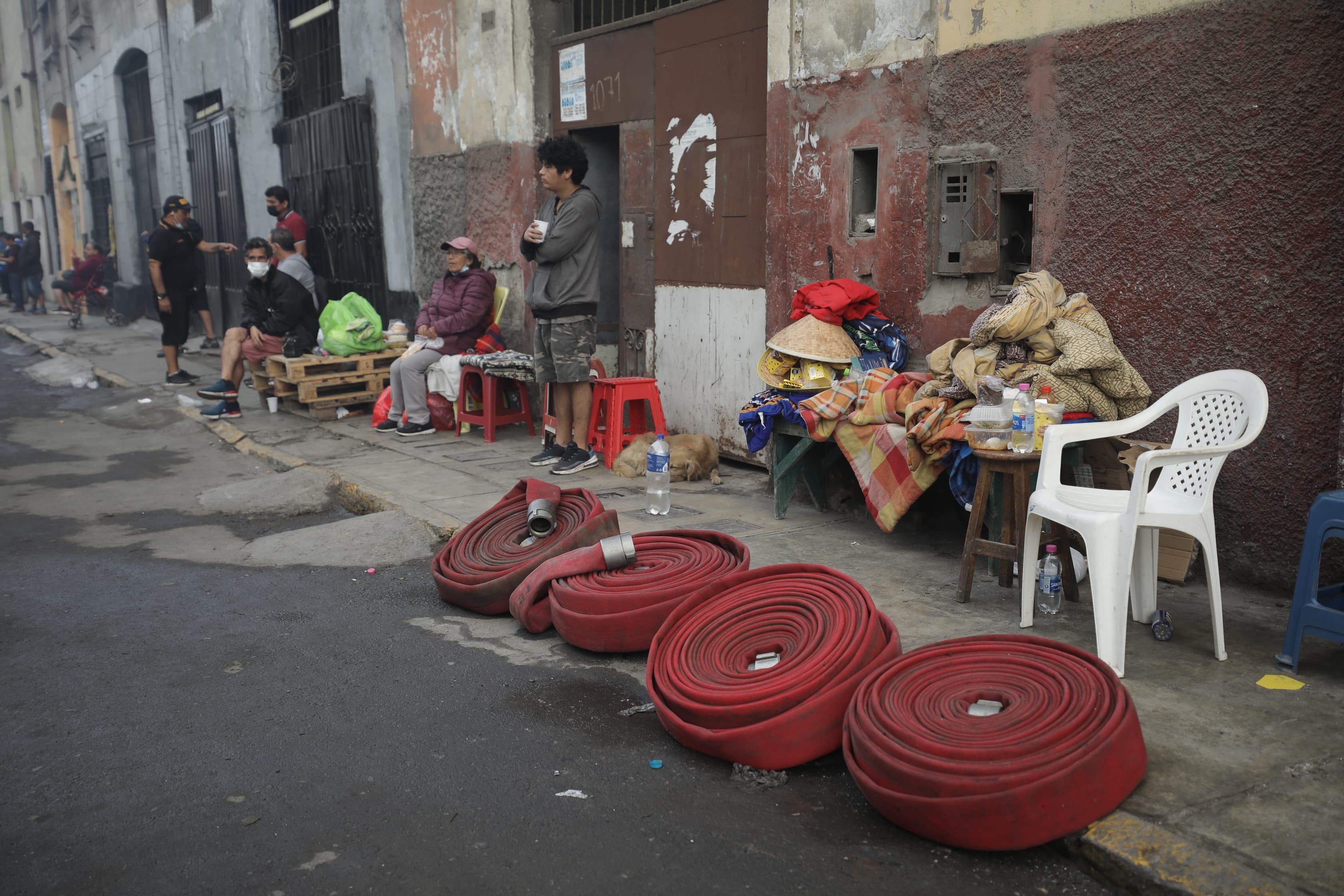 Los habitantes de esta zona han sido reubicados temporalmente en la Plaza Italia. Foto: gec.