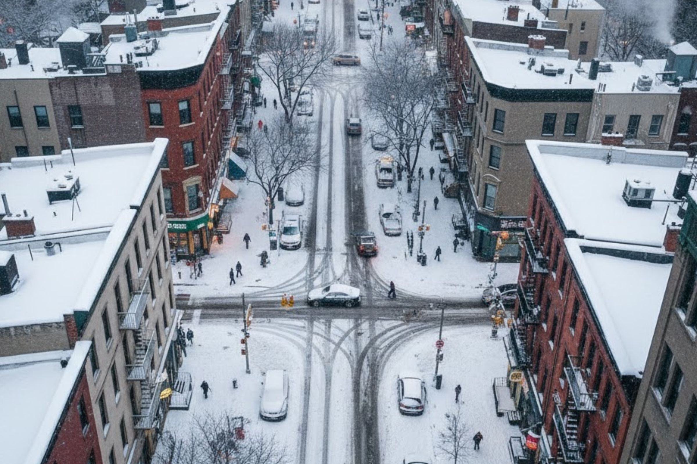 Además de nevadas, las tormentas invernales traerán ráfagas de aire helado. (Crédito: Imagen creada por El Comercio MAG usando la IA de 'Gemini')