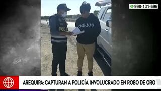 Arequipa: detienen a policía involucrado en robo de 15 kilos de oro en el Callao | VIDEO 