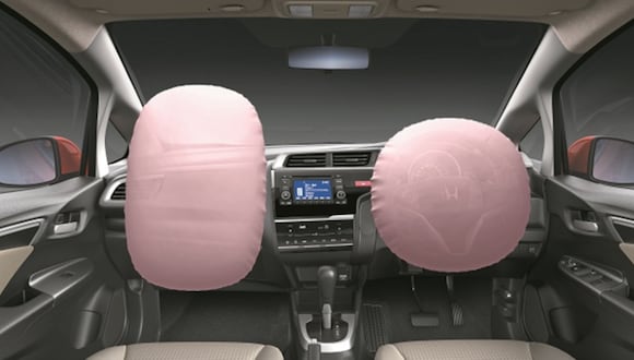 Los airbags se acivan ante desaceleraciones bruscas. (Foto: Honda)