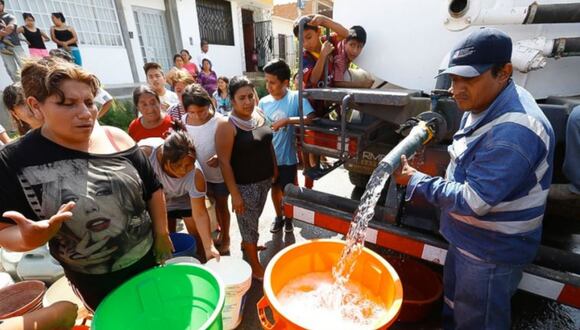 17% de la población sería atendida en estos puntos de Sedapal. El otro 83% recibiría agua mediante camiones cisterna u otras modalidades. Foto: difusión