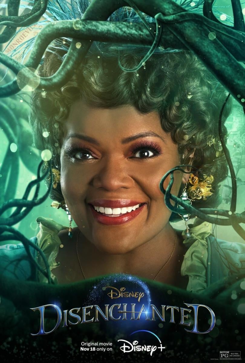Yvette Nicole Brown como Rosaleen en la película "Desencantada" (Foto: Disney Plus)