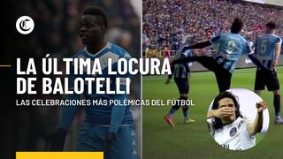Otra vez Balotelli: así fue la polémica celebración del delantero italiano