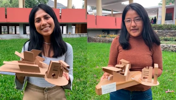 TikTok Viral | La sorprendente maqueta que hicieron unos jóvenes de arquitectura de la UNI con tan solo cuatro soles | Composición: @dariann_m / TikTok