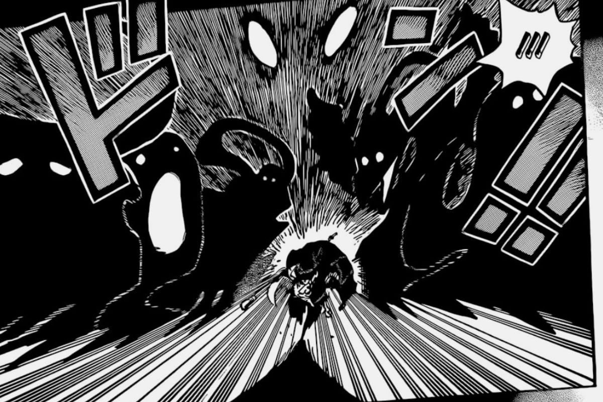 Sabo cuando carga al rey Cobra para escapar de Im y el Gorosei, quienes se transforman en criaturas extrañas (Foto: Shueisha)