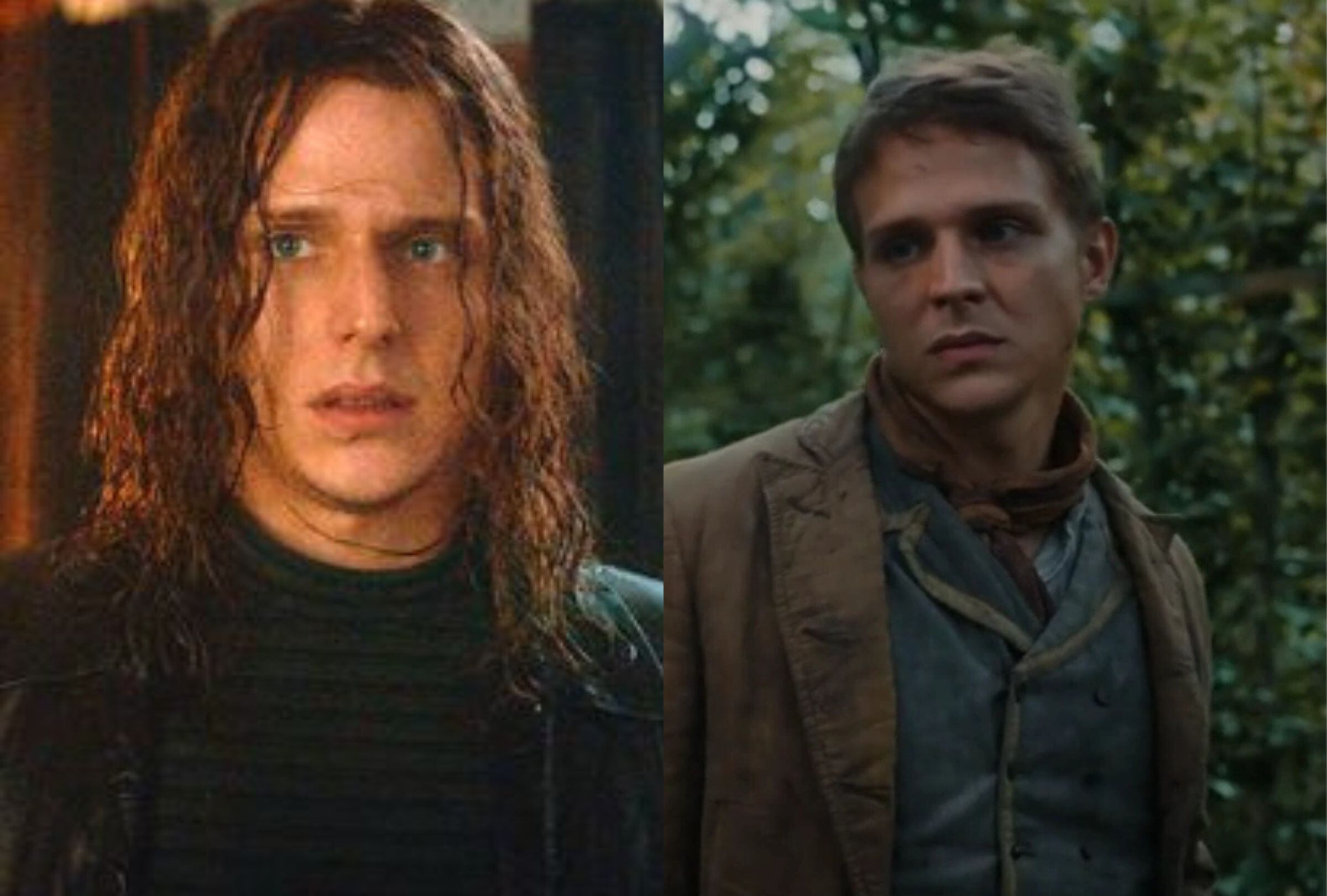 Merlin Rose luce cabello largo en "Dark", mientras que su cabellera es corta en "La emperatriz" (Fotos: Netflix)