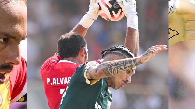 Paolo Guerrero no pudo superar al Pato Álvarez. (Foto: Liga 1)