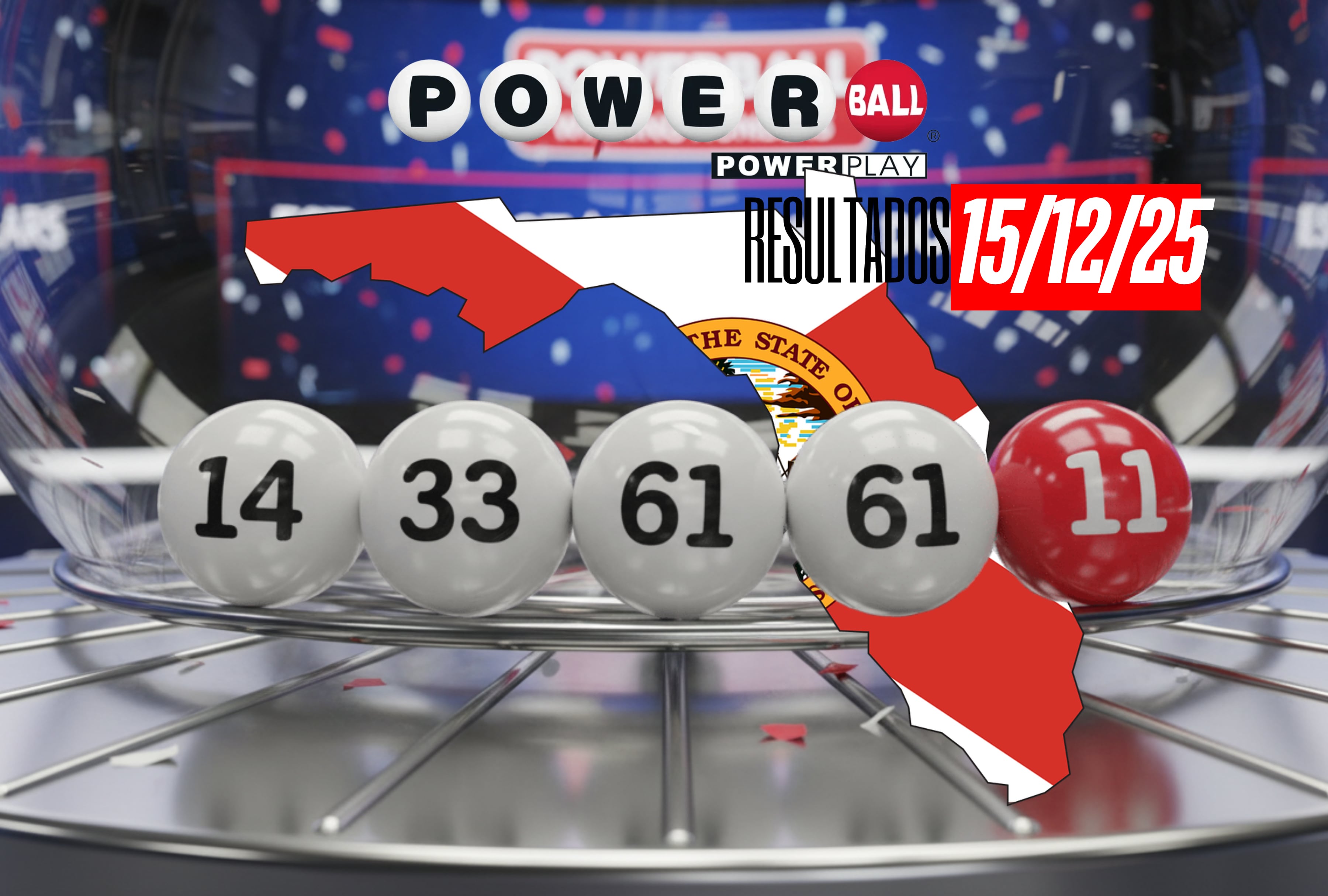 Powerball Florida hoy. Mira los números ganadores del 15 de diciembre. Comprueba tu boleto y descubre si ganaste premios en el sorteo más reciente. | Crédito: Imagen creada por El Comercio MAG usando la IA de Gemini / Imagen de Kjrstie en Pixabay