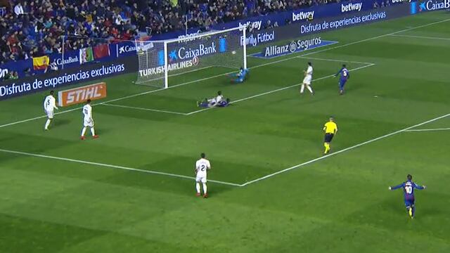 Real Madrid vs. Levante: Roger decretó el 1-1 en Ciutat de Valencia | VIDEO