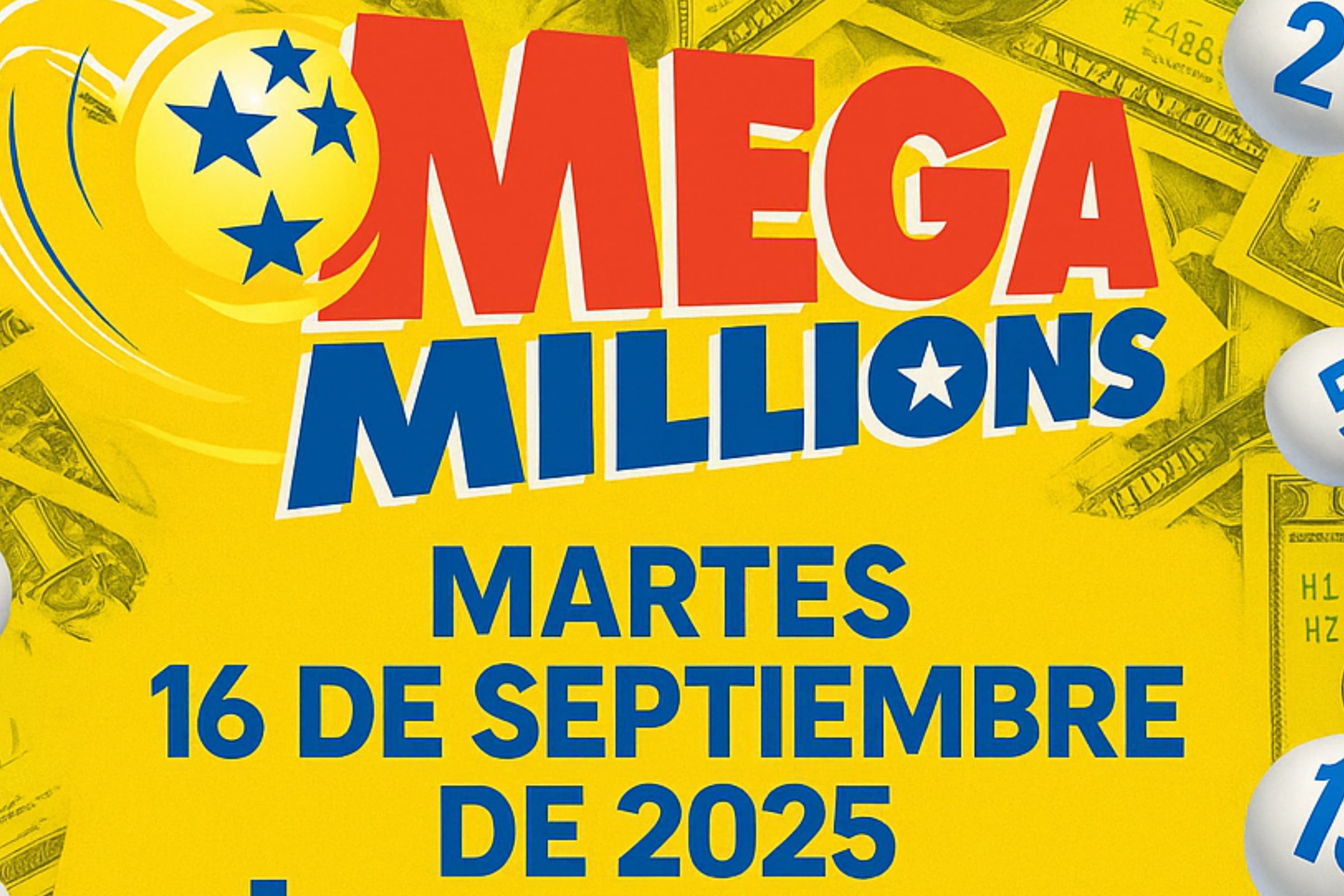Conoce los números ganadores y resultados del Mega Millions de este martes 16 de septiembre de 2025 en Estados Unidos. (Foto: perplexity.ai)