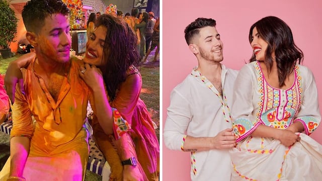 Nick Jonas celebra su primer “Holi” en India con Priyanka Chopra