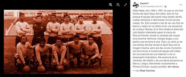 Daniel F, líder de la banda Leuzemia, y su declaración de amor por el Sport Boys.