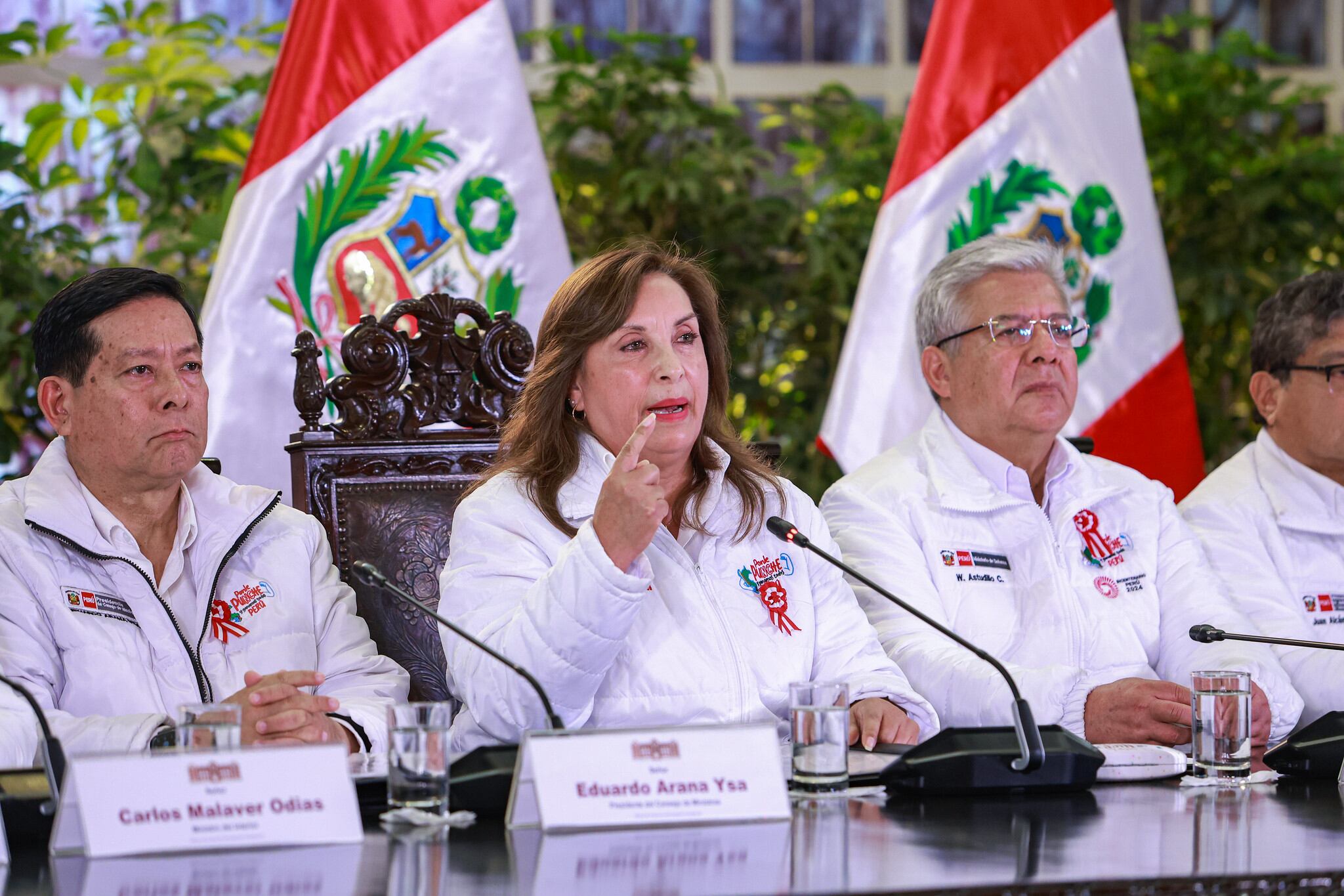 La presidenta Dina Boluarte hizo un balance de los efectos de la minería informal y el proceso de formalización minera en Palacio de Gobierno. (Foto: Presidencia)