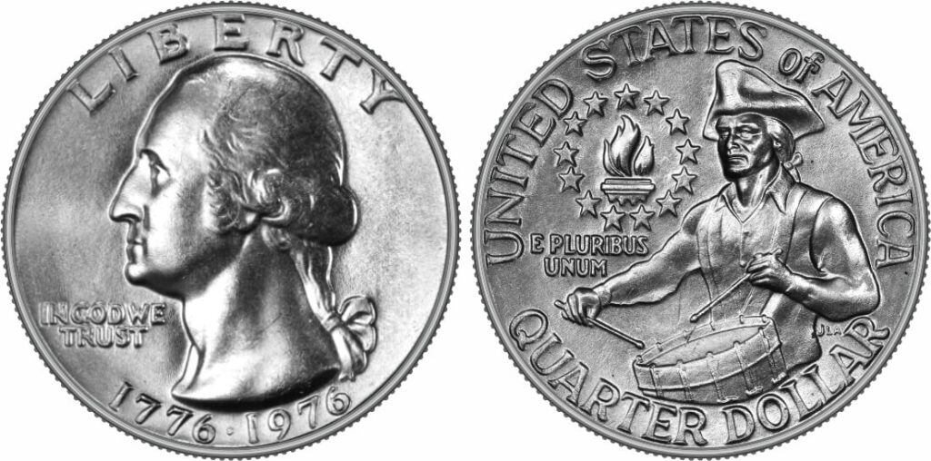 La moneda de 25 centavos de 1976 es una pieza muy solicitada entre los coleccionistas numismáticos (Foto: Washington Quarters)