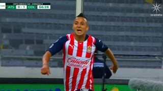 Gol de Roberto Alvarado para Chivas: anotó el 1-0 contra Atlas en el Clásico Tapatío | VIDEO