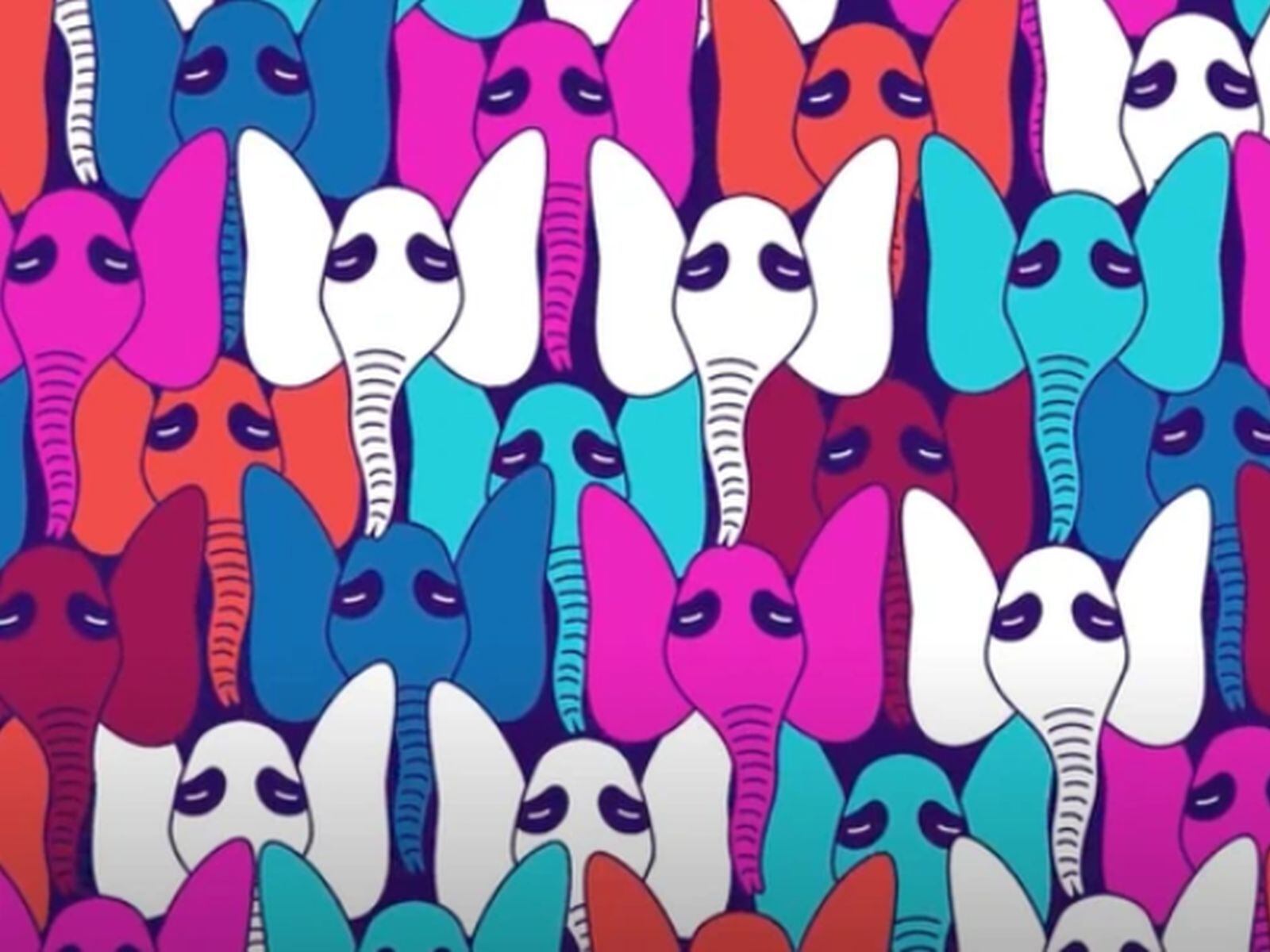 ACERTIJO VISUAL | En esta imagen puedes apreciar muchos elefantes. ¿Dónde está el panda? (Foto: genial.guru)