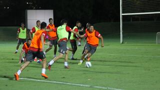 Selección completa segundo entrenamiento en Qatar a 40 grados
