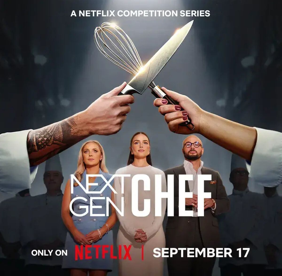 Afiche de “Next Gen Chef” sobre la fecha de estreno (Foto: Alfred Street Industries / UltraBoom Media / Fulwell Entertainment)