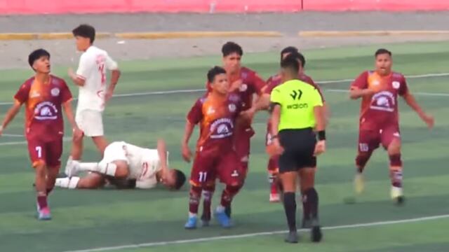 ¡Otra vez la Copa Perú! Así fue la violenta agresión que sufrió un árbitro en el ‘Fútbol Macho’ | Foto: Copa Perú - Resumen (YouTube)
