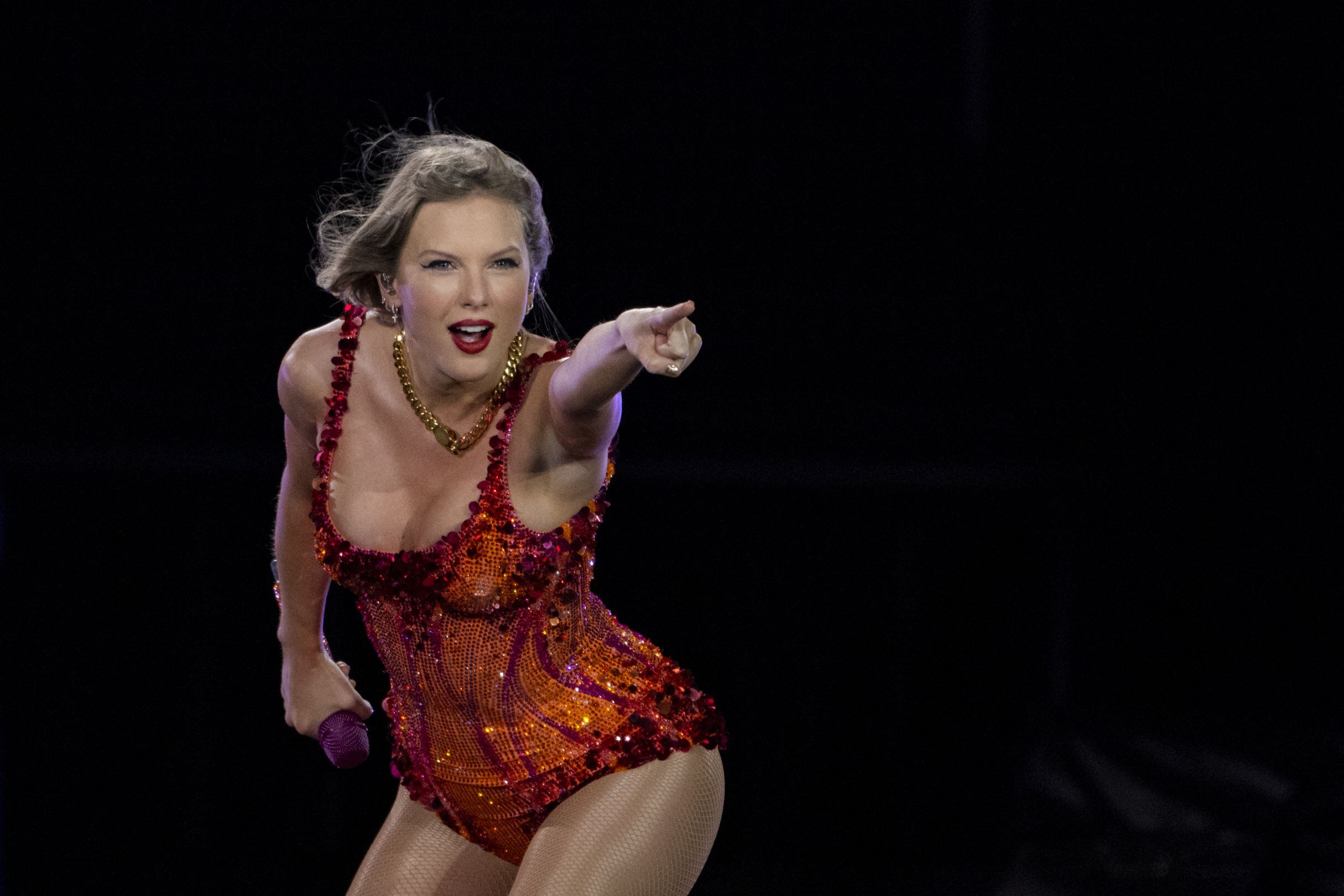 En la imagen, Taylor Swift durante un concierto del "Eras Tour". (Foto: Chandan Khanna / AFP)