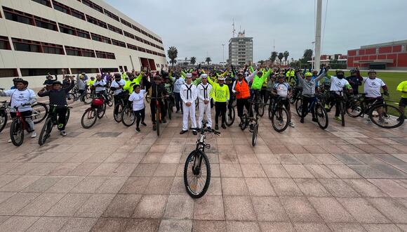 Un evento deportivo realizado por el Gobierno Regional del Callao, celebrando el “Día Mundial de la Bicicleta”.
