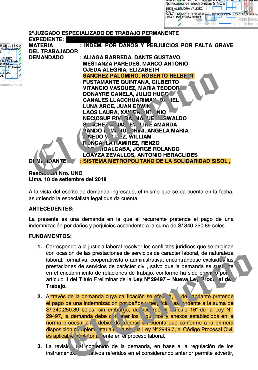 ROBERTO SÁNCHEZ-DEMANDA SISOL
