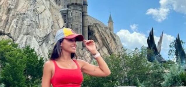 Antonela Roccuzzo visitó parque temático de “Harry Potter”, pero todos le preguntaron por Messi