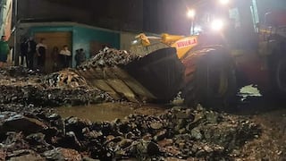Huaicos en Huánuco: MVCS realiza acciones de limpieza de lodo y piedras