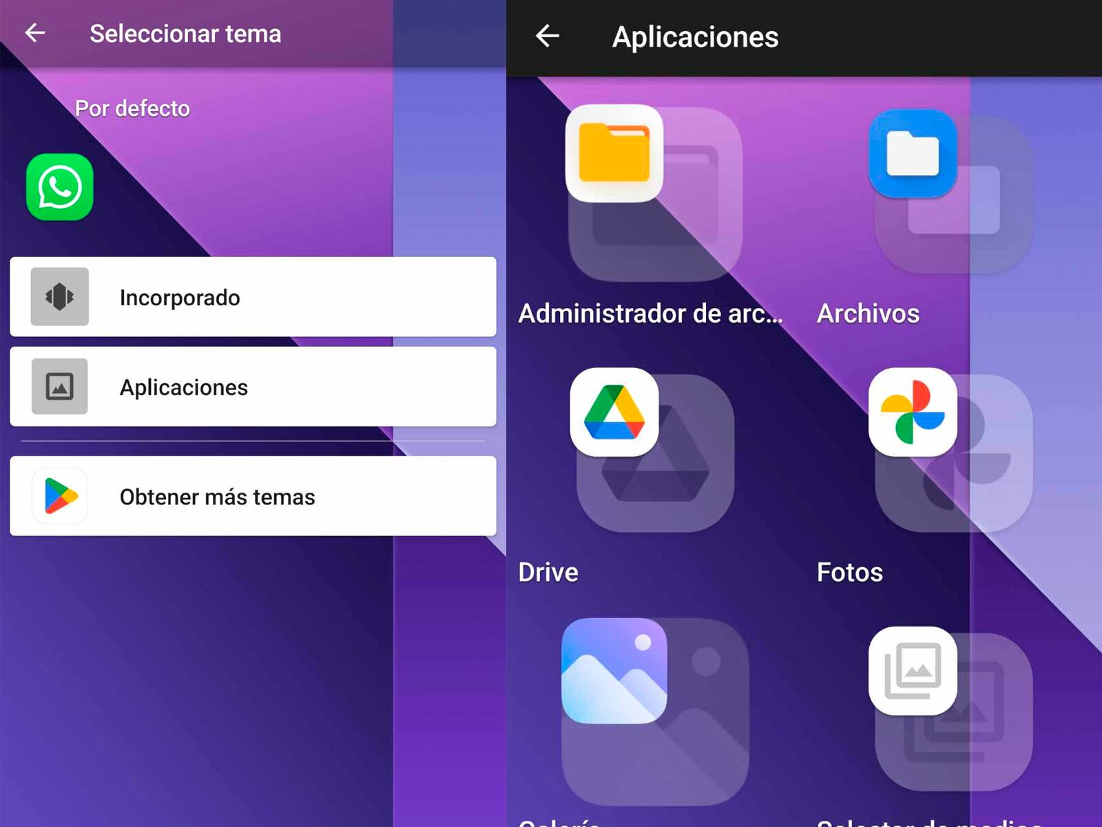 WHATSAPP | En este paso debes pulsar sobre Aplicaciones y Fotos, para luego buscar la imagen de WhatsApp que descargaste con anterioridad. (Foto: MAG - Rommel Yupanqui)