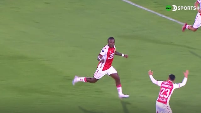 Gol de Santa Fe: Hugo Rodallega marca el 1-0 vs. Universitario por Copa Sudamericana | VIDEO