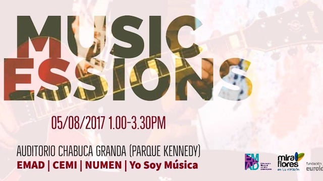 Este sábado se celebrará el “Music Sessions” en el parque Kennedy de Miraflores